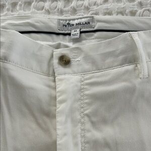 Peter Millar lightweight white golf shorts size 36